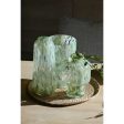 Vase Home ESPRIT Green Cream Crystal Modern 15 X 15 X 21,5 cm Hot on Sale