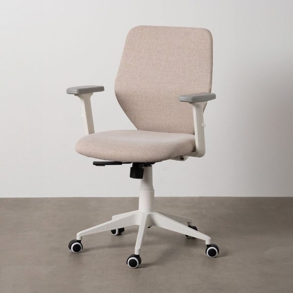 Office Chair White Beige 63 x 59 x 94,5 cm Discount