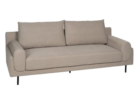 Sofa Taupe 216 x 86 x 90 cm Online Hot Sale