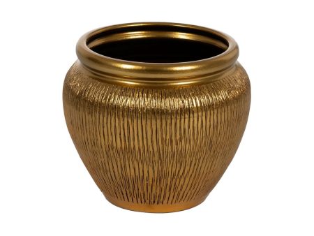 Vase Golden Ceramic 30 x 30 x 28 cm Online now