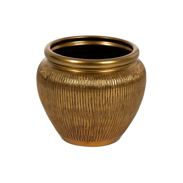 Vase Golden Ceramic 30 x 30 x 28 cm Online now