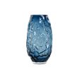 Vase Home ESPRIT Blue Crystal Modern 17 x 17 x 30 cm on Sale