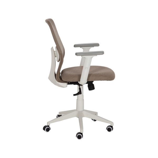 Office Chair White Taupe 63 x 59 x 94,5 cm Discount