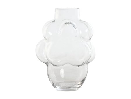 Vase Home ESPRIT Transparent Crystal 19 x 19 x 24 cm Discount