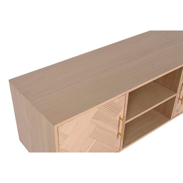 TV furniture Home ESPRIT Natural Paolownia wood MDF Wood 120 x 40 x 60 cm For Cheap