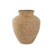 Vase Home ESPRIT Beige Metal 33 x 33 x 37 cm For Discount