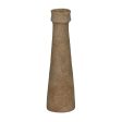 Vase Beige Ceramic 14,3 x 14,3 x 50 cm For Cheap