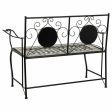 Bench Alexandra House Living Black Iron Tile 50 x 88 x 110 cm Online Sale