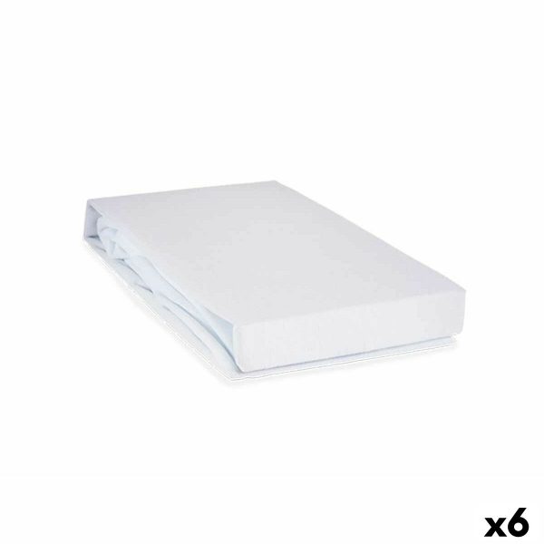 Mattress protector White 135 x 195 cm (6 Units) Fashion