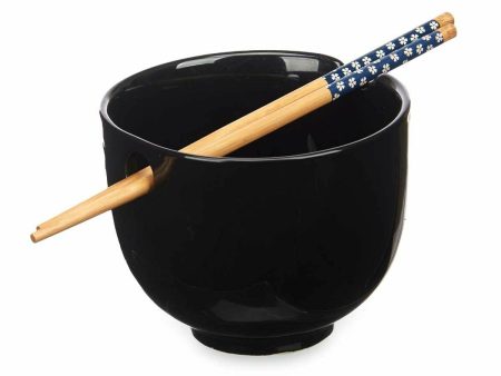 Bowl Black Bamboo 24 x 10,7 x 13,3 cm Toothpicks asiatico oriental (12 Units) Online