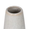 Vase White Beige Ceramic 21,8 x 21,8 x 40 cm Discount