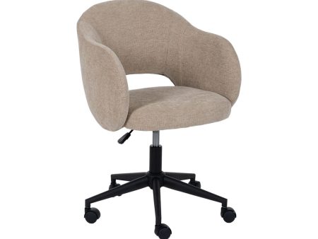 Office Chair Black Beige 56 x 56 x 85 cm Online