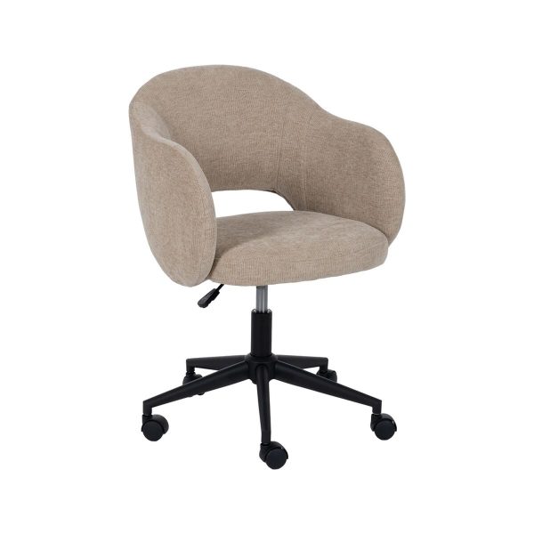 Office Chair Black Beige 56 x 56 x 85 cm Online