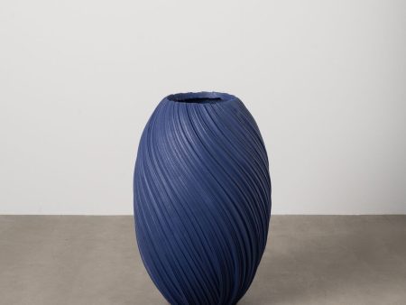 Vase Dark blue Magnesium 51,5 x 51,5 x 76,6 cm Discount