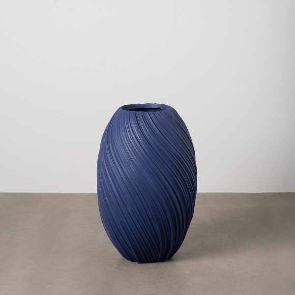 Vase Dark blue Magnesium 51,5 x 51,5 x 76,6 cm Discount