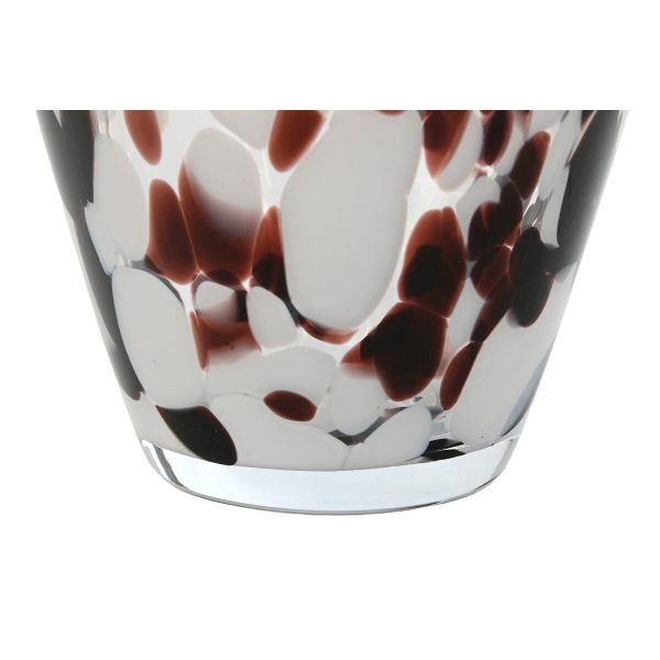 Vase Home ESPRIT White Brown Crystal Modern 15,5 X 15,5 X 24,5 cm Online now