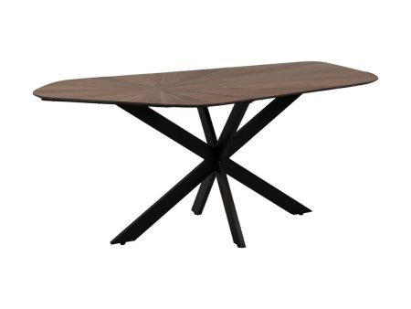 Dining Table Black Natural Iron 178 x 80 x 77 cm For Discount