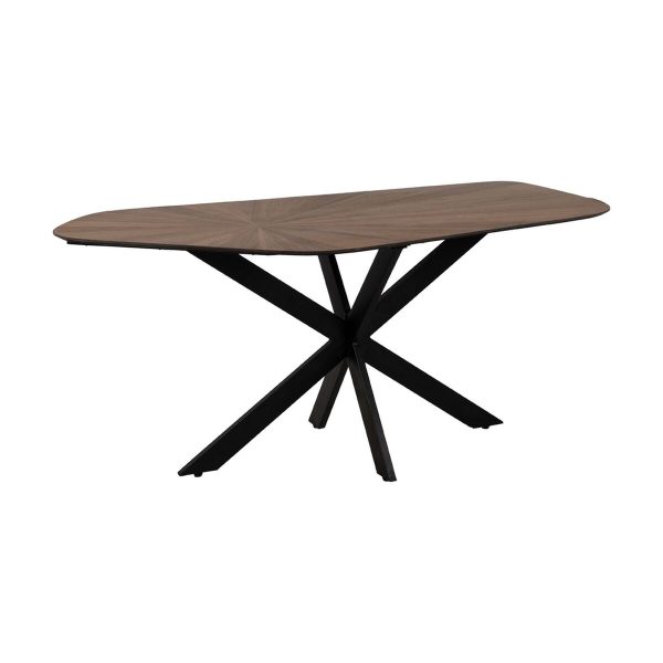 Dining Table Black Natural Iron 178 x 80 x 77 cm For Discount