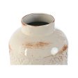 Vase Home ESPRIT White Metal 15 x 15 x 28 cm For Cheap