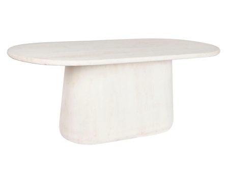 Dining Table Home ESPRIT White Mango wood 200 x 100 x 75 cm Online