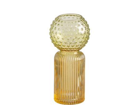 Vase Yellow Green Crystal For Cheap