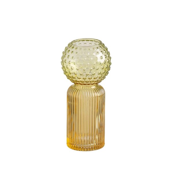 Vase Yellow Green Crystal For Cheap