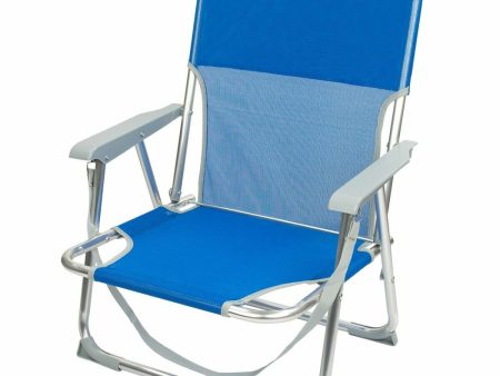 Folding Chair Aktive Gomera Blue 44 x 72 x 35 cm (4 Units) Sale