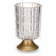 LED Lantern Metal Golden Transparent Glass (10,7 x 18 x 10,7 cm) Online