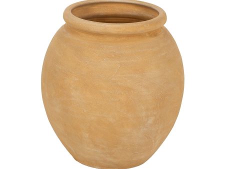 Vase Yellow Ceramic 34 x 34 x 35 cm Discount