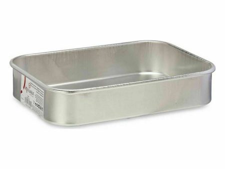 Roasting Tin Ø 18 cm Silver Aluminium (12 Units) on Sale