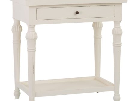 Side table White 72 x 47 x 77 cm on Sale