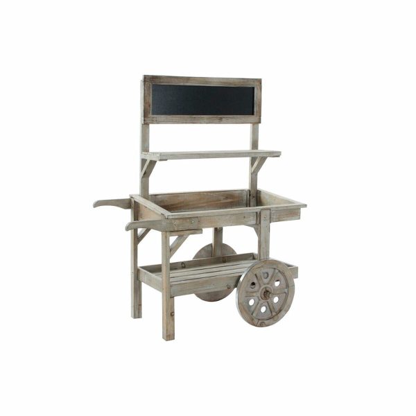 Garden Cart DKD Home Decor 87 x 14 x 109 cm 87 x 41 x 109 cm Light brown For Sale