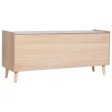 TV furniture Home ESPRIT Natural Rattan Paolownia wood 120 x 35 x 54 cm For Cheap