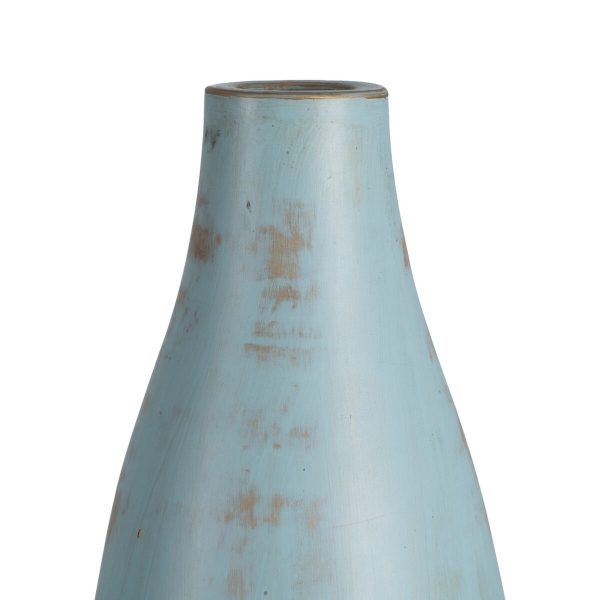 Vase Turquoise Terracotta 23 x 25 x 64 cm Online Hot Sale