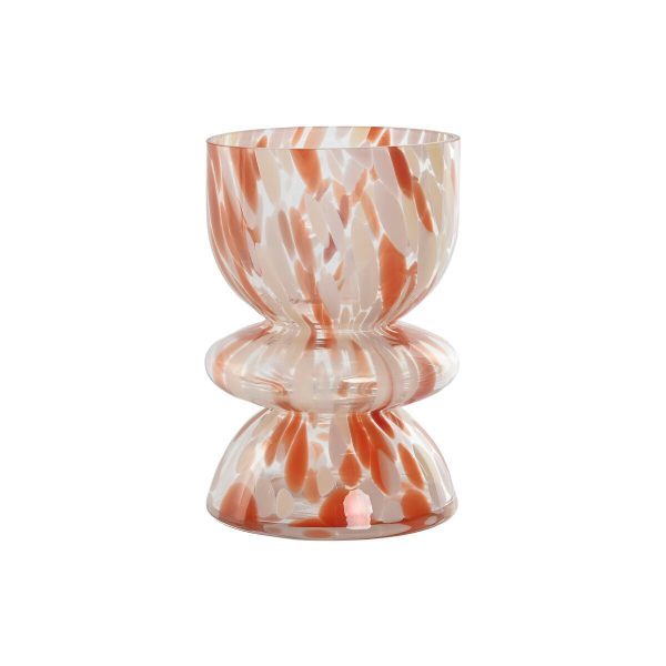 Vase Home ESPRIT Cream Terracotta Crystal Modern 16 x 16 x 24 cm For Cheap