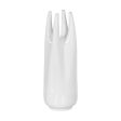 Vase White Ceramic 19,5 x 19,5 x 56 cm Discount