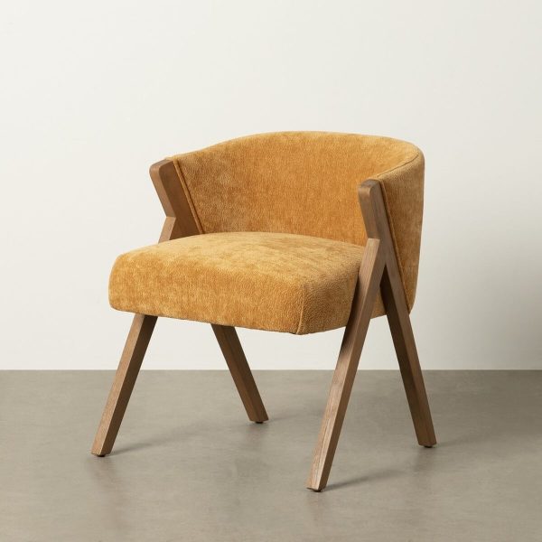 Dining Chair Polyester Wood Foam 58 x 59,5 x 68,5 cm Fashion