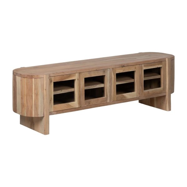 TV furniture CREEL Natural 180 x 50 x 40 cm Online Sale