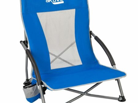 Beach Chair Aktive Blue 50 x 67 x 51 cm (4 Units) For Discount