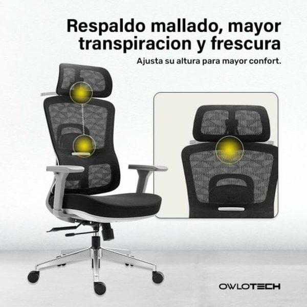 Office Chair Owlotech Black Hot on Sale