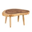 Centre Table Natural 70 x 70 x 45 cm Online Sale