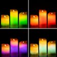 Multicolour Flame-Effect LED Candles with Remote Control Lendles InnovaGoods 3 Units White (Refurbished B) Online Hot Sale