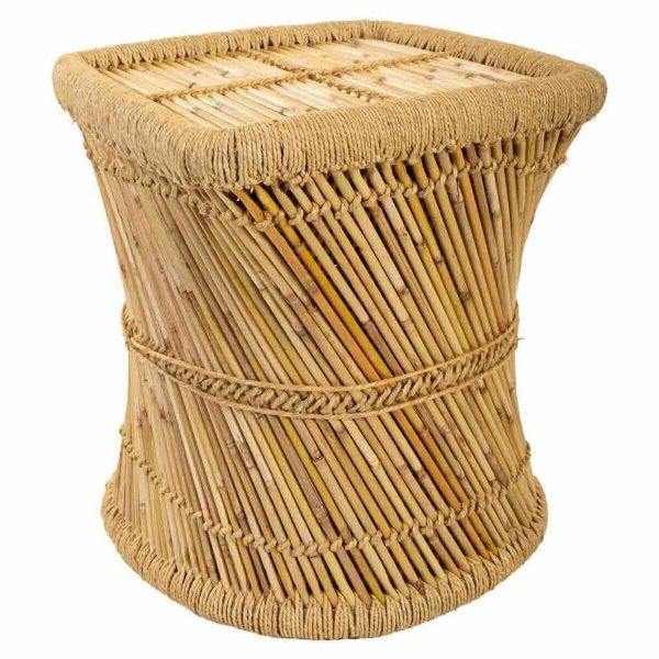 Side table Alexandra House Living Natural Bamboo Rope 43 x 47 x 43 cm Online