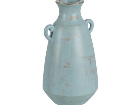 Vase Turquoise Terracotta 25 x 27 x 45 cm on Sale