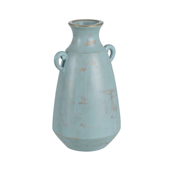 Vase Turquoise Terracotta 25 x 27 x 45 cm on Sale