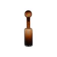 Vase Home ESPRIT Brown Crystal Modern 12,5 X 12,5 X 50,5 cm Discount