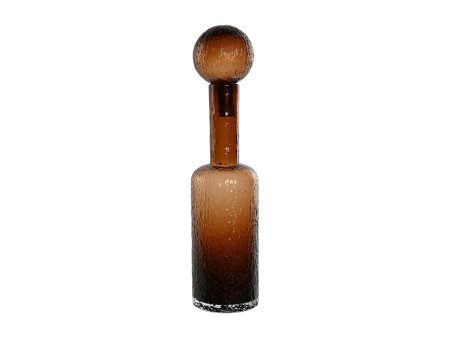 Vase Home ESPRIT Brown Crystal Modern 12,5 X 12,5 X 50,5 cm Discount