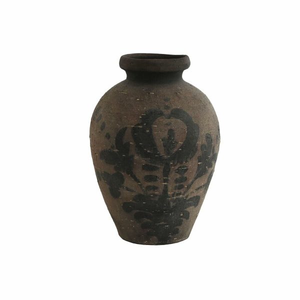 Vase Home ESPRIT Multicolour Terracotta Discount