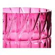 Vase Pink Engraving Crystal (13 x 26,5 x 13 cm) Hot on Sale