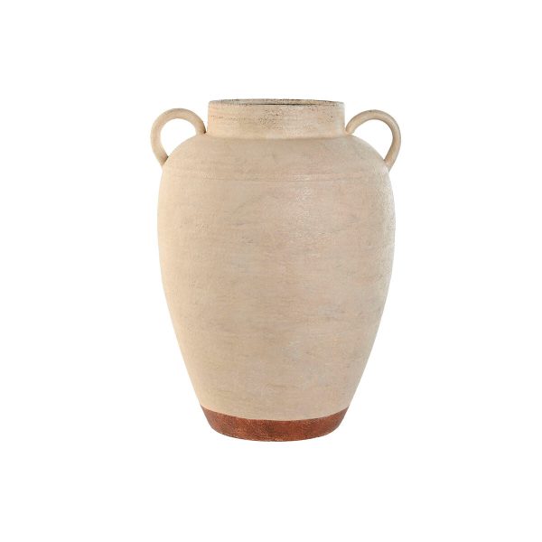 Vase Home ESPRIT White Metal Traditional 27 x 27 x 37 cm Online Hot Sale